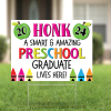 2024 Preschool Graduation Pink Lawn Sign