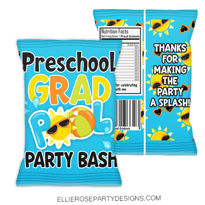 Preschool Grad Pool Party Chip Bags