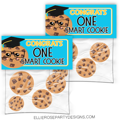 One Smart Cookie Graduation Favor Treat Bags