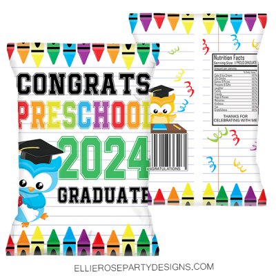 2024 Preschool Graduation Chip Bags