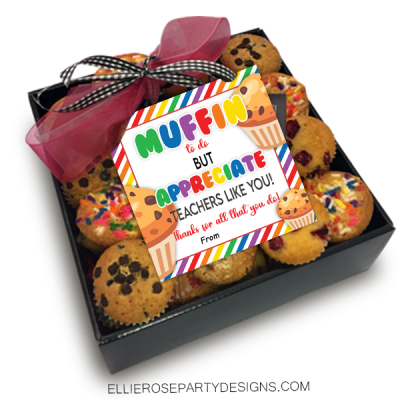 Muffin Thank You Teacher Appreciation Tags