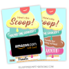 Teacher Appreciation Week Ice Cream Gift Card Holder